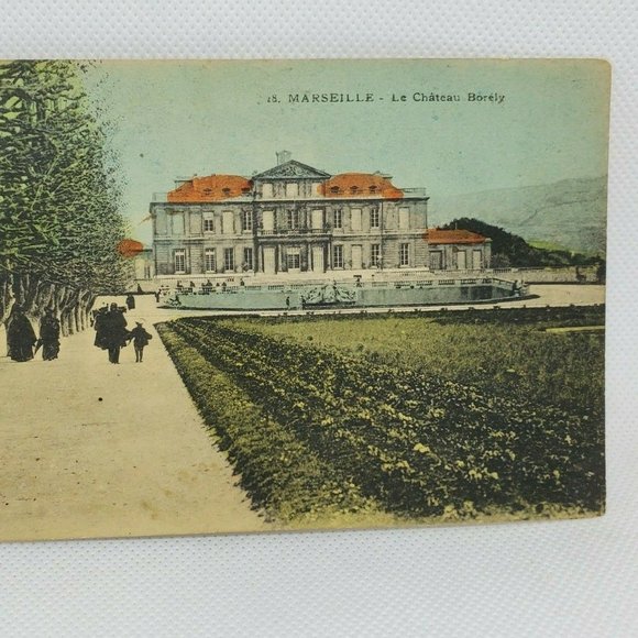 Marseille Le Chateau Borely Vintage Post Card - Picture 1 of 11